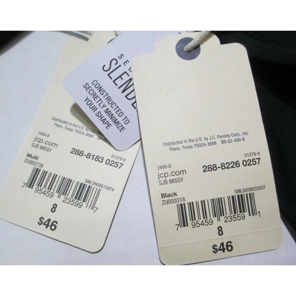 NWT $92 St Johns Bay Secretly Slender 2 Pc Swim Suit Skirted Size 8 - Picture 4 of 11